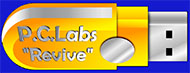PC-Labs Bootable USB with Antivirus and Disk and File Recovery tools.